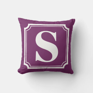  grens   Gepersonaliseerd monogram kussen