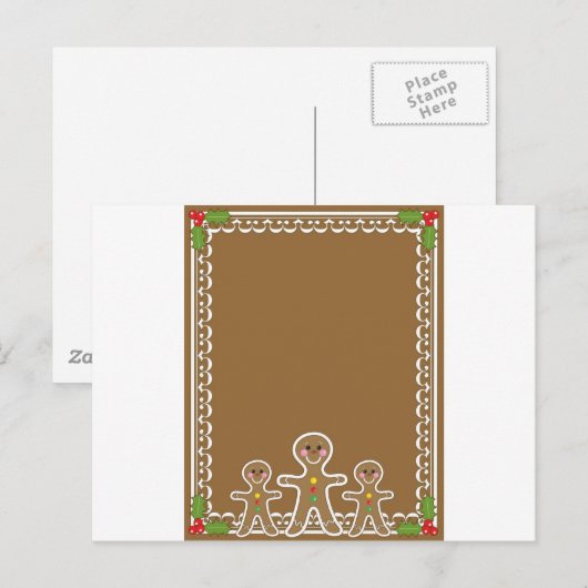 Grens Gingerbrood Man Briefkaart (Voorkant / Achterkant)