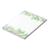 Grens groene en witte Waterverf Notitieblok (Linkerzijde)