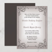  grens - huwelijksuitnodiging kaart (Voorkant / Achterkant)