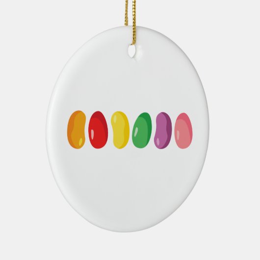 grens Jelly Bean Keramisch Ornament (Rechts)