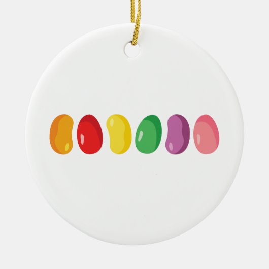 grens Jelly Bean Keramisch Ornament (Voorkant)