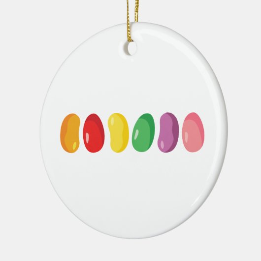 grens Jelly Bean Keramisch Ornament (Links)