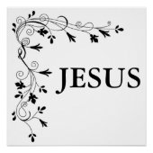 GRENS JESUS FLORAL CORNER PERFECT POSTER (Voorkant)
