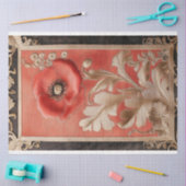 Grens Kunst Klaproos Bloem Textuur effect Abstract Tissuepapier (Craft)