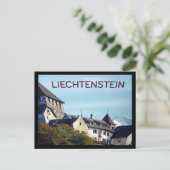 grens liechtenstein - kasteel briefkaart (Staand voorkant)