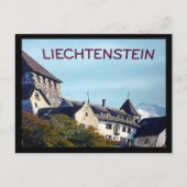 grens liechtenstein - kasteel briefkaart (Voorkant)