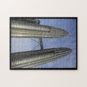 grens met petronaaltorens legpuzzel (Horizontaal)