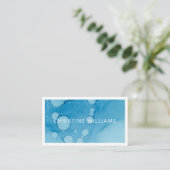 Grens Moderne Blauwe Oceaan Visitekaartje (Staand voorkant)