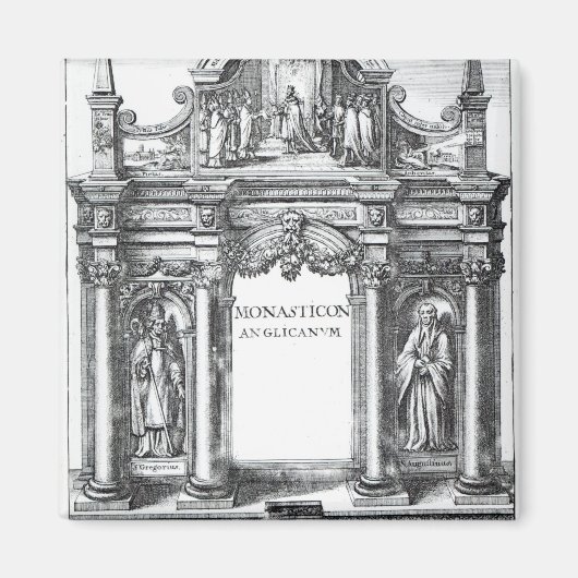 Grens naar "Monasticon anglicanum" Magneet (Voorkant)