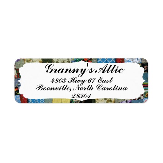 GRENS QUILT ETIKET (Voorkant)