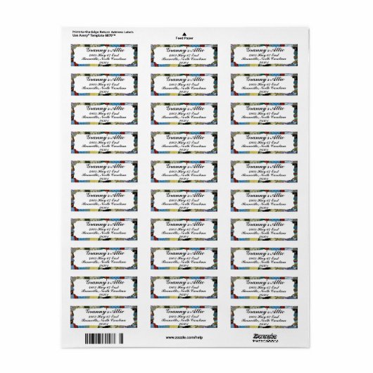 GRENS QUILT ETIKET (Full Sheet)