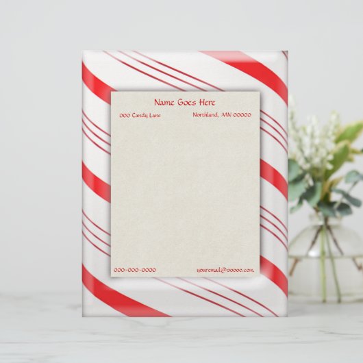 Grens snoeprietriemen briefhoofd ontwerp (Staand voorkant)