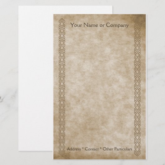 grens Tan Briefpapier (Voorkant / Achterkant)