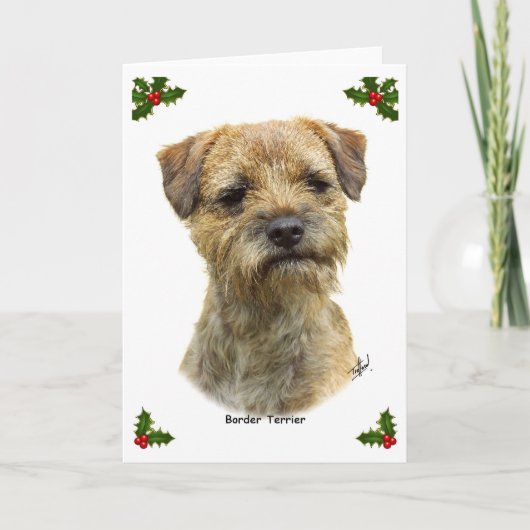 Grens Terrier 9A21D-19 Feestdagen Kaart (Voorkant)