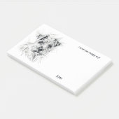 Grens Terrier Abstracte Kunst Hondennaam Post-it® Notes (Schuin)