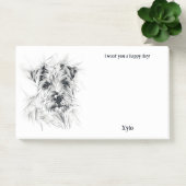 Grens Terrier Abstracte Kunst Hondennaam Post-it® Notes (Kantoor)
