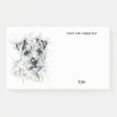 Grens Terrier Abstracte Kunst Hondennaam Post-it® Notes (Voorkant)