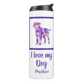 Grens Terriër Hond Leuk Silhouet PPY&B Thermosbeker (Gedraaid links)