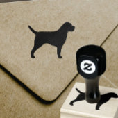 Grens Terrier Hondenras Silhouet Rubber Stamp Rubberstempel
