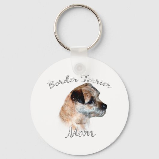 Grens Terrier Moeder 2 Sleutelhanger (Voorkant)