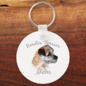 Grens Terrier Moeder 2 Sleutelhanger (Voorkant)
