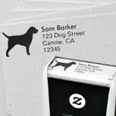 Grens Terrier Silhouet Retouradres Zelfinktende Stempel