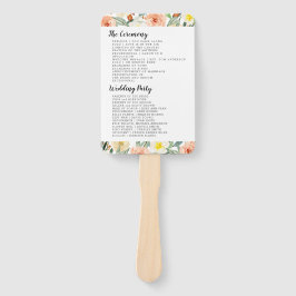 Grens van de papegaaiers handwaaier