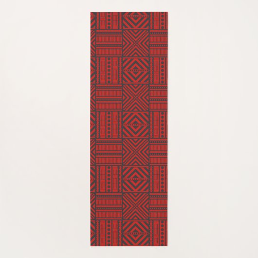 grens van de rode afrikaanse stam yogamat (Achterkant)