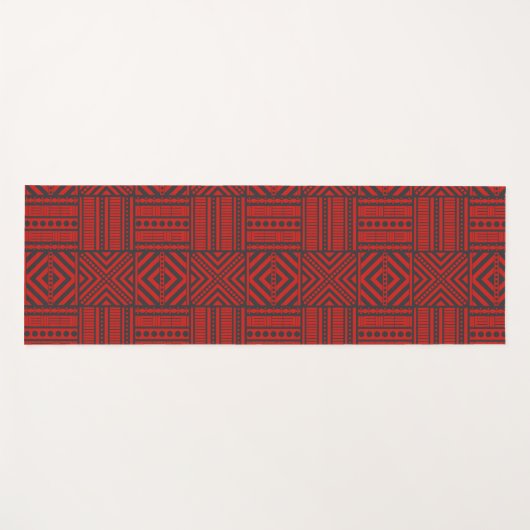 grens van de rode afrikaanse stam yogamat (Voorkant (horizontaal))