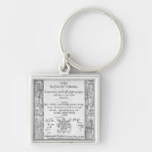 Grens van de "Shepeards Calender" Sleutelhanger (Voorkant)