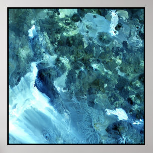 Grens van de vulkanen Chili en Argentinië Poster