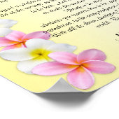 grens van Desiderata "gewenst dingen" Plumeria Poster (Hoek)