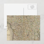 Grens van het Franse departement Briefkaart (Voorkant / Achterkant)