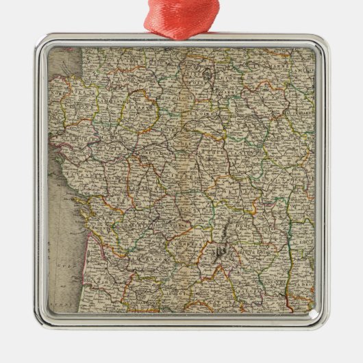 Grens van het Franse departement Metalen Ornament (Voorkant)