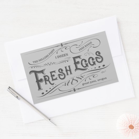  Grens Verse Eieren Karton Sticker (Envelop)