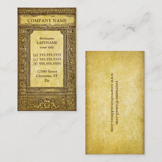   grens visitekaartje (Voorkant / Achterkant)