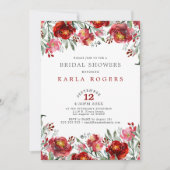 Grens voor dieprode tuinbloemen kaart (Voorkant)