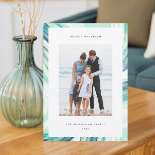 grens voor gehakt vlees   Hanukkah-foto Feestdagenkaart