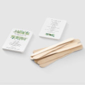 Grens waterverf Greenery en Vloeiing Handwaaier (Niet-gemonteerd)