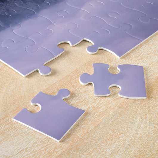 Grensalpen bergen de roze lucht in Zwitserland Legpuzzel (Zijkant)