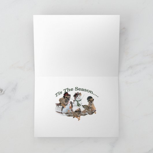 Grensbedekking dit is het seizoen feestdagen kaart (Binnen)
