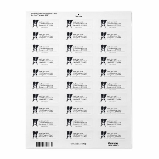 Grensbeheer reinigen en eenvoudig etiket (Full Sheet)