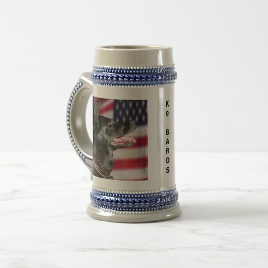 grensbewaking K9-baro's met Amerikaanse vlaggestal Bierpul (Voorkant links)