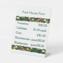  grensboeren - Prijslijst voetstuk Reclamebord Met Voetstuk