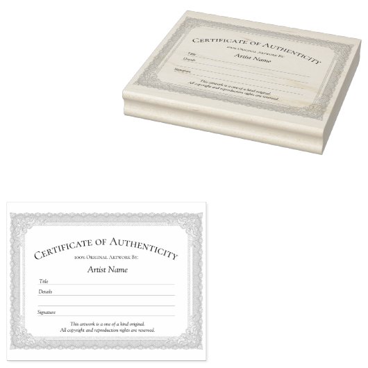  grenscertificaat van echtheid stempel (Gestempeld)