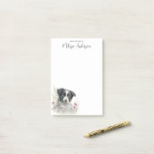 GRENSCOLIE AANGEPASTE Hondenliefhebber Cute Puppy Post-it® Notes (Op bureau)