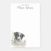 GRENSCOLIE AANGEPASTE Hondenliefhebber Cute Puppy Post-it® Notes (Voorkant)
