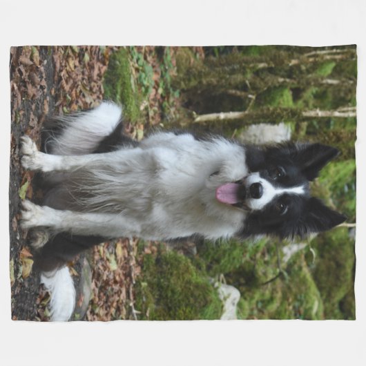 GRENSCOLLIE FLEECE DEKEN (Voorkant (Horizontaal))