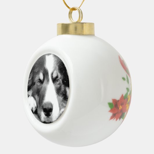 GRENSCOLLIE KERAMISCHE BAL ORNAMENT (Rechts)